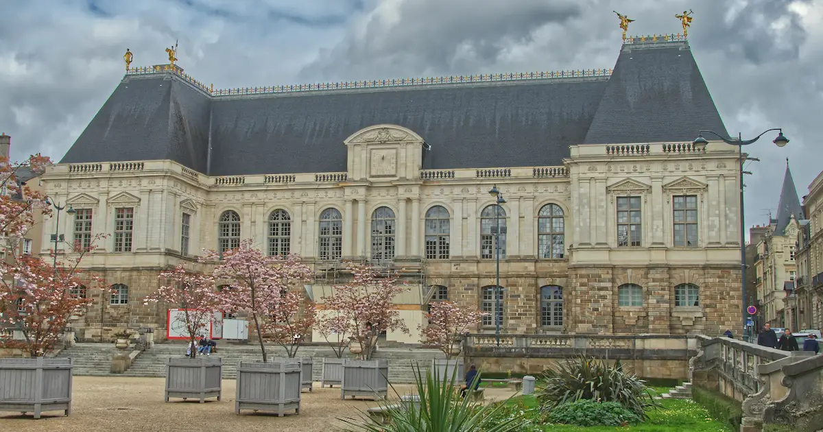 Vue sur les maisons à colombages du centre historique de Rennes