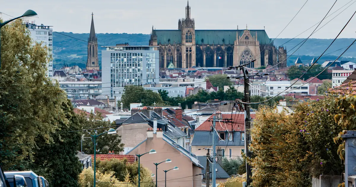 Vue de la place Jean Jaurès à Saint-Étienne