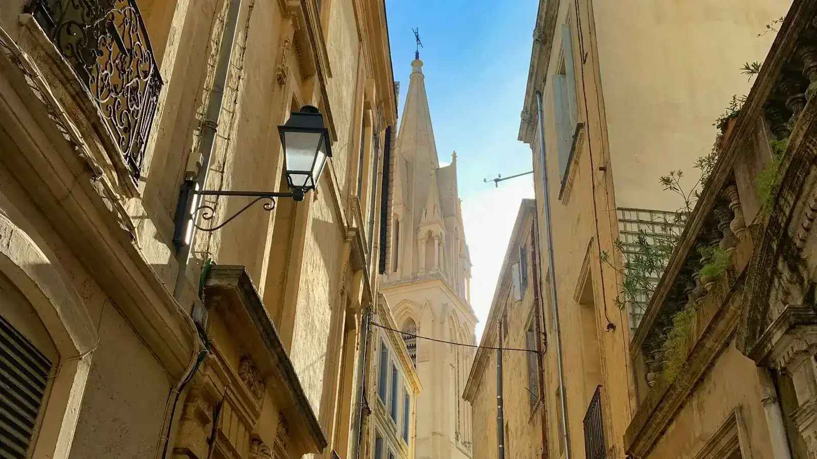 Rue pittoresque de l'Écusson, centre historique de Montpellier