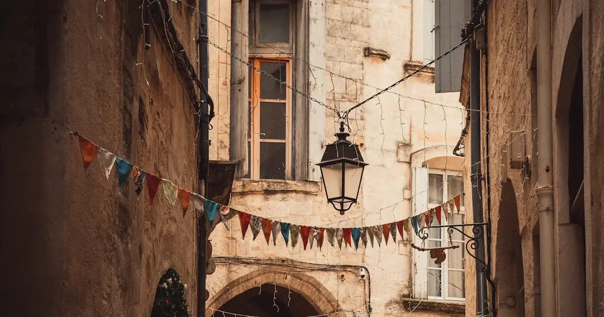 Ruelles médiévales de l'Écusson, centre historique de Montpellier